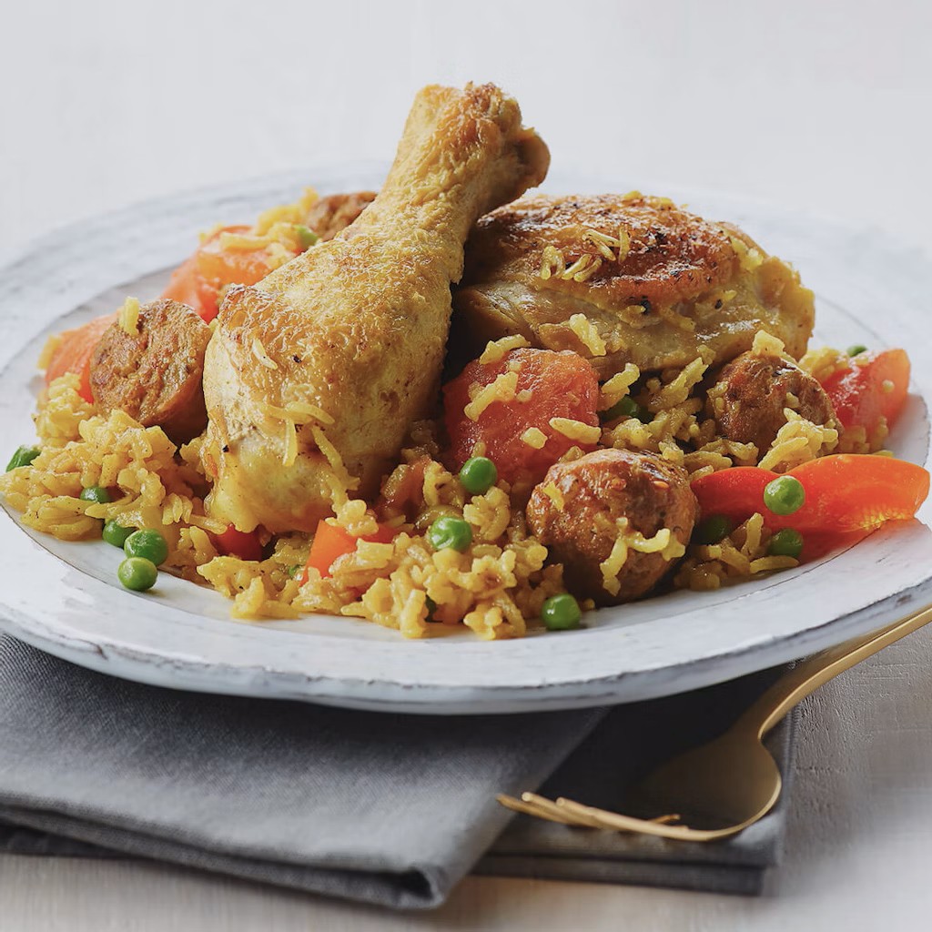 Riz safrané au poulet, inspiration&nbsp;paëlla