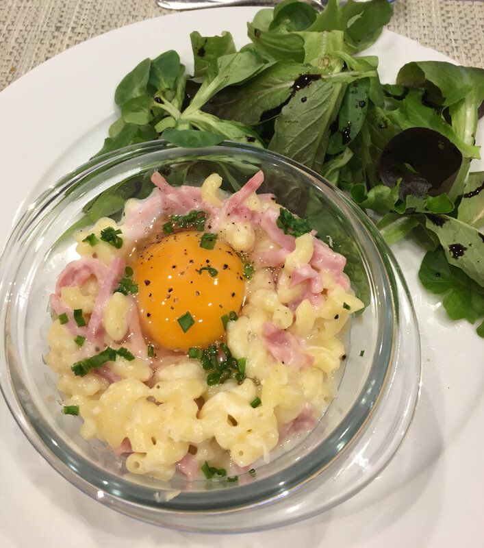 ​Œufs cocotte façon&nbsp;carbonara
