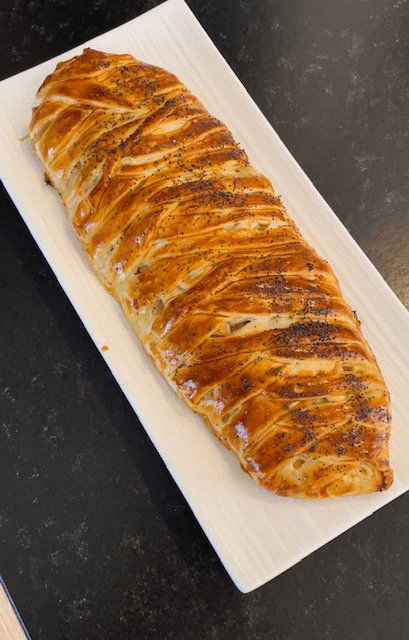 Feuilleté saumon poireaux