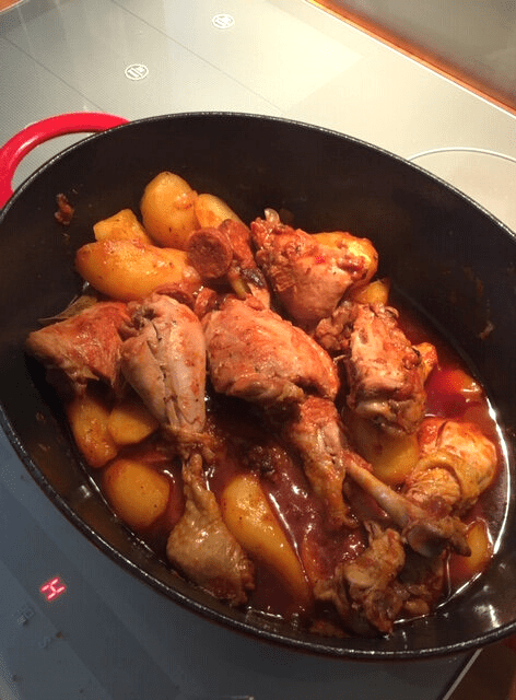 Poulet sauté aux olives et&nbsp;chorizo