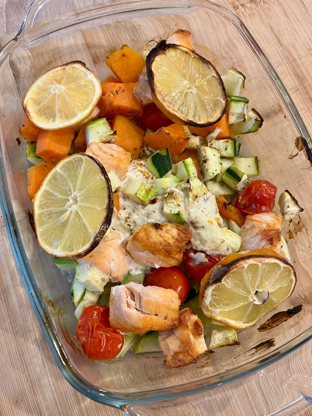 Lunch Box Saumon, légumes et ses pâtes&nbsp;crémeuses