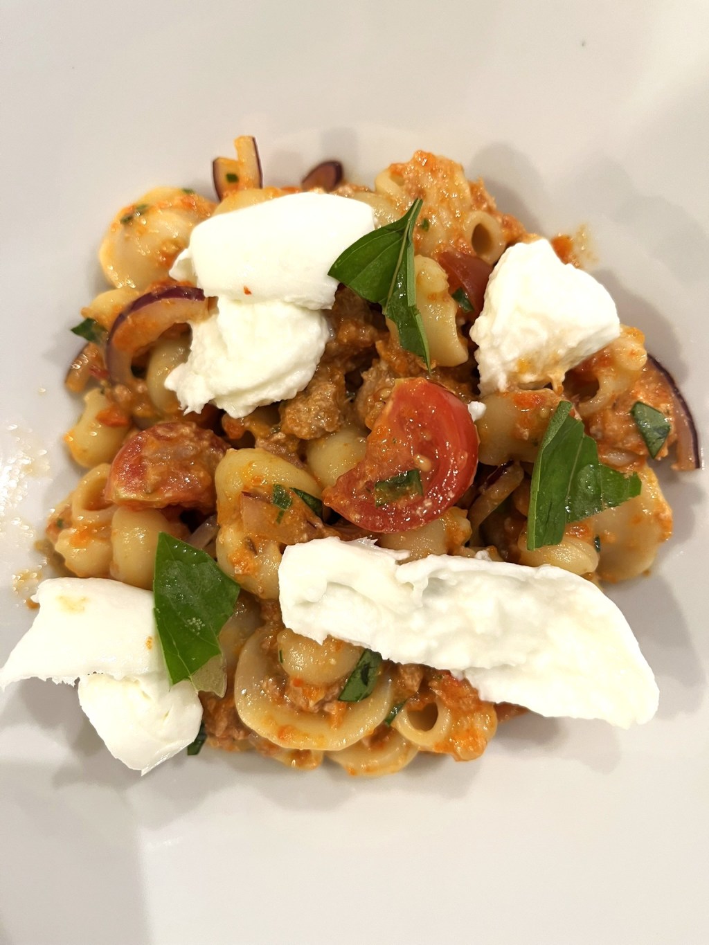 Salade colorée : Pâtes, poivrons rôtis et vinaigre de&nbsp;framboise