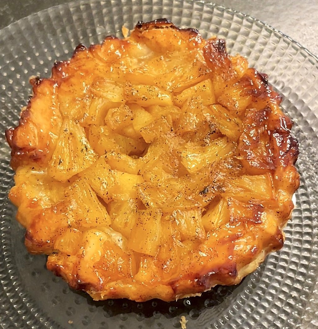 Tarte tatin à l&rsquo;ananas&nbsp;caramélisé